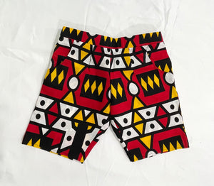 African print bermuda shorts for kids