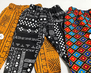 African print pants for babies, toddlers, and youth