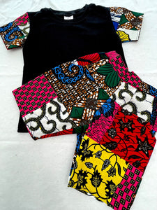 Boys shorts and t-shirt African print outfit