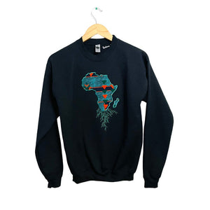 African sweatshirt and pants outfit