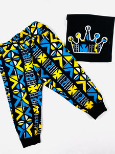 Unisex outfit in African print for kids
